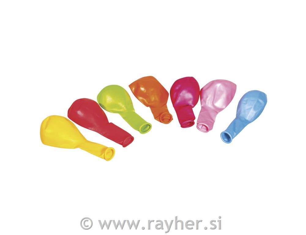 Baloni latex metallic, 30cm, mešane barve, set 14