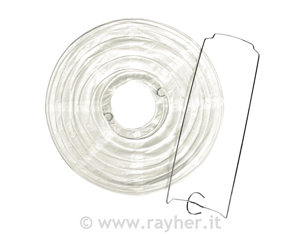 Lampion od papira bijeli, 30 cm