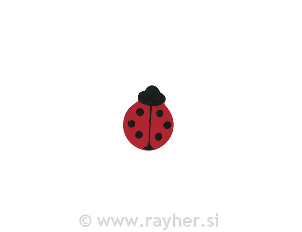 Drveni ukrasi: bubamare, 2.5 cm, 24 kom