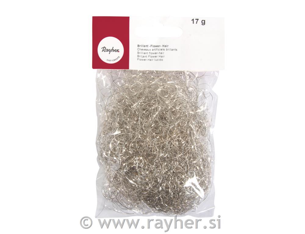 Kosa sjajna, srebrna, 17 g