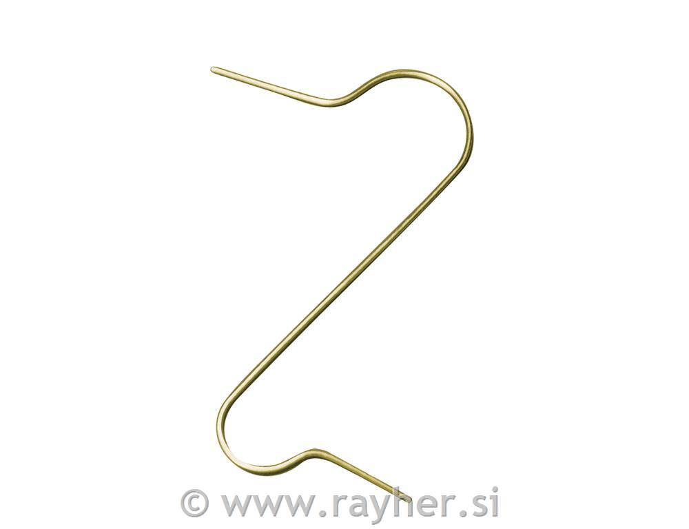 Ball-hanger, gold, tap-bag. 50 pc