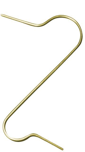 Ball-hanger, gold, tap-bag. 50 pc