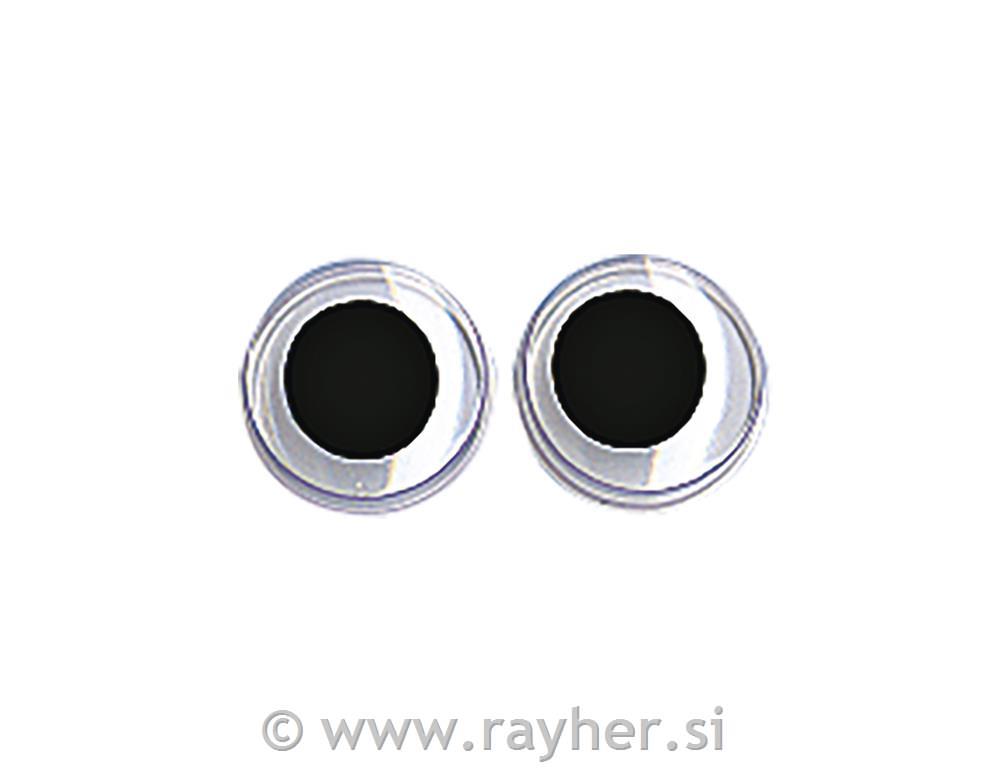 Očesa plastična, 8 mm, 10 kom.
