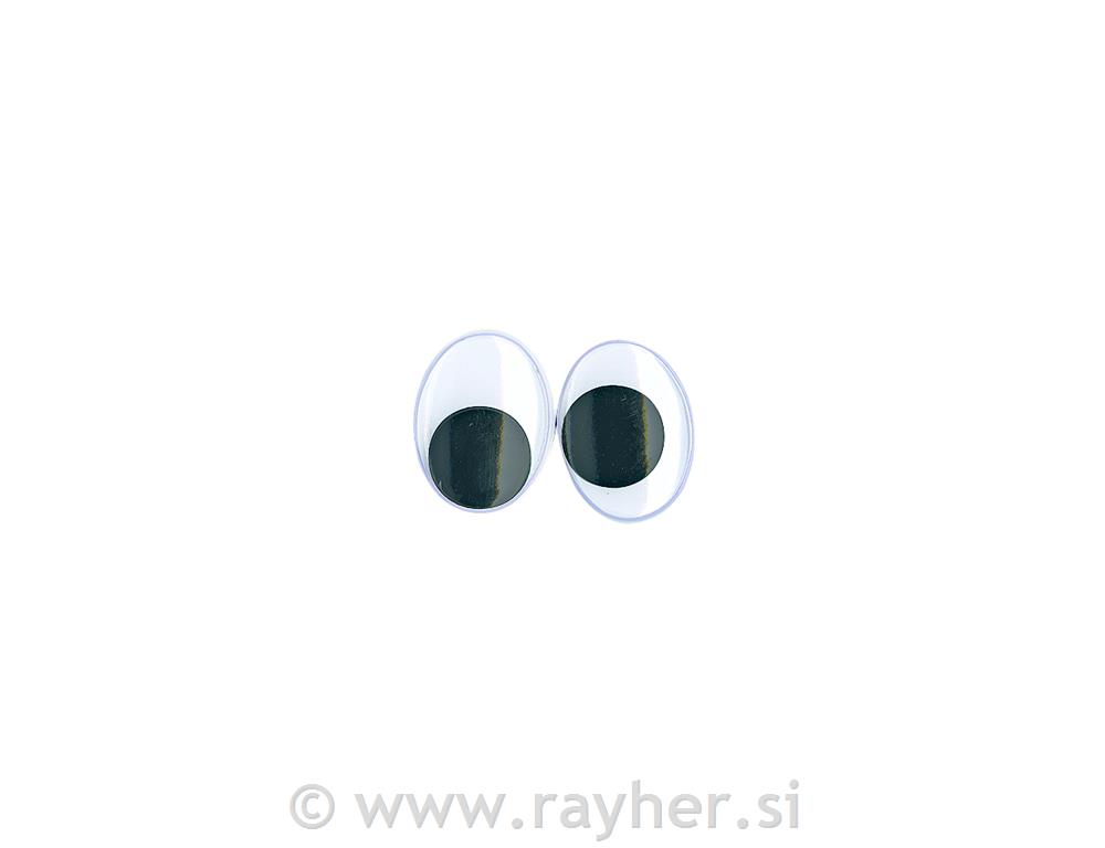 Plastic wiggling eyes to glue on, o 18 m
