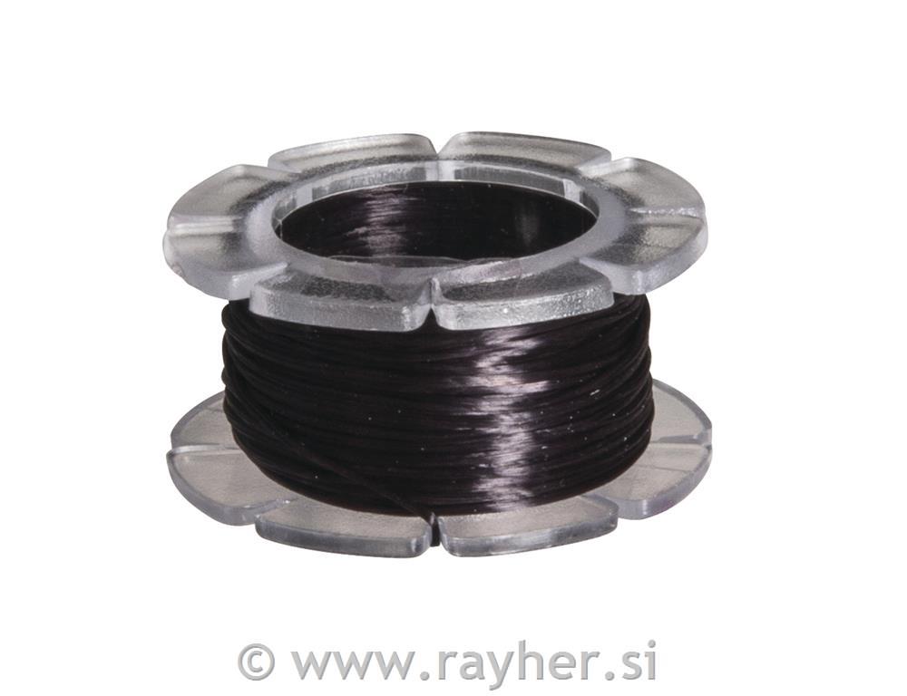 Elastični laks, crni, 0.8 mm, 5 m
