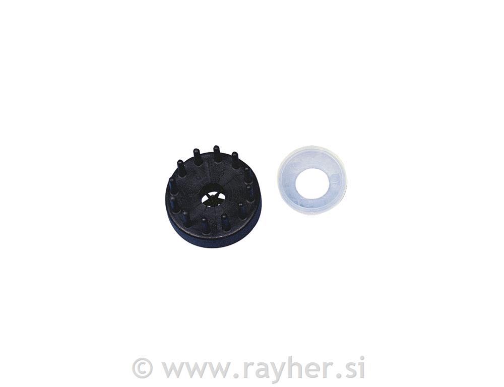 Straw-splitter/mould, 4,5 cm, black, tab