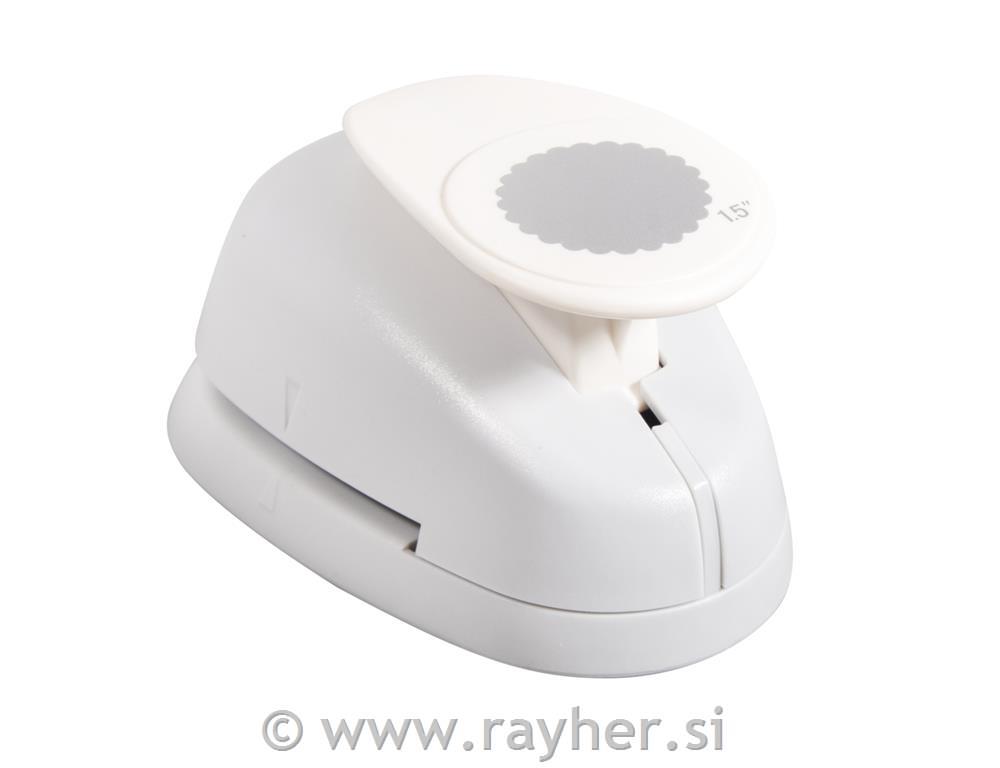 Probijač rupa: krug s ukrasnim rubom, o3.81 cm, (1 1/2")