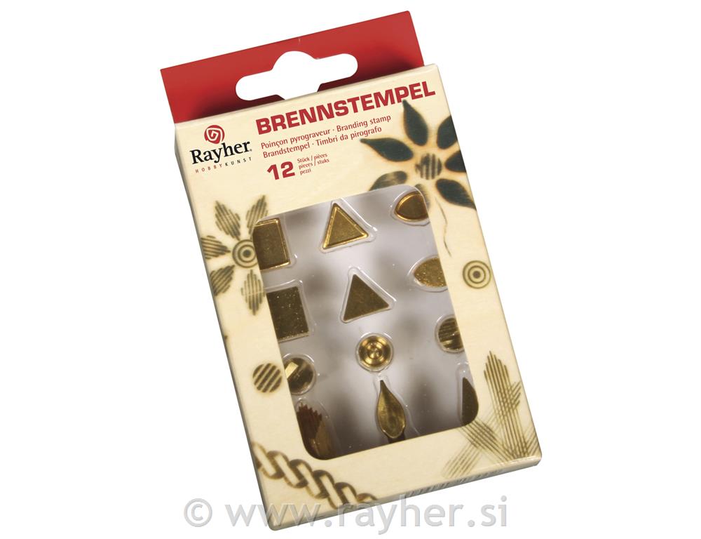Nastavci za pirograf, krug / romb / ...,12 kom