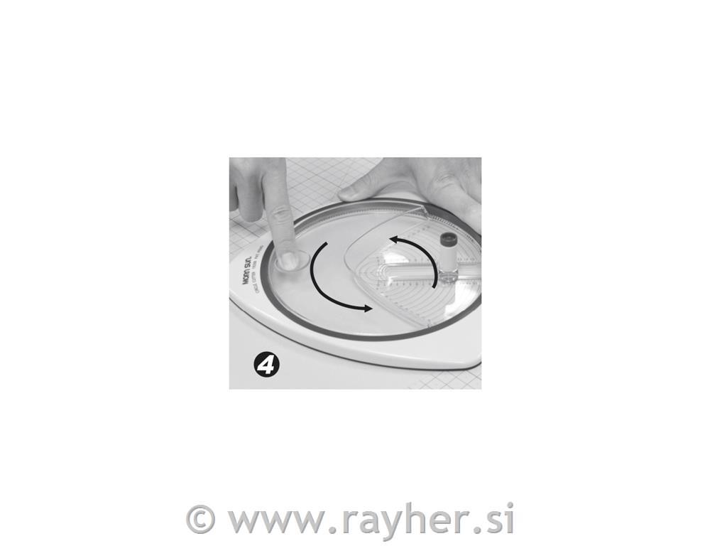 Rezalnik za kroge 2.4cm-15.3cm, vključena 3 nadomestna rezi