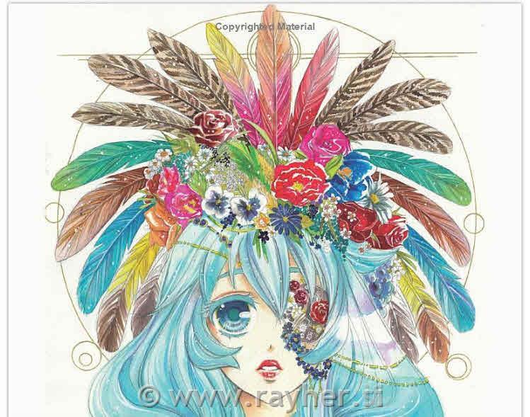 Knjiga Manga Watercolor