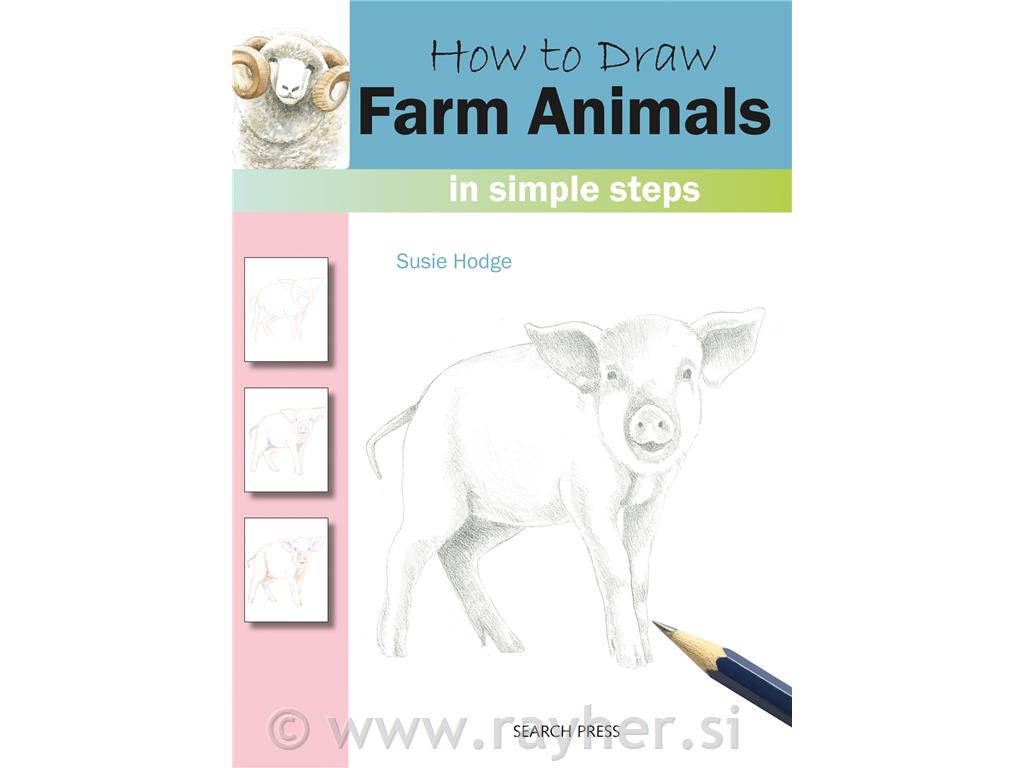 KNJIGA HOW TO DRAW FARM ANIMALS