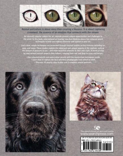 Book Drawing Animal Portraits inColoured Pencils