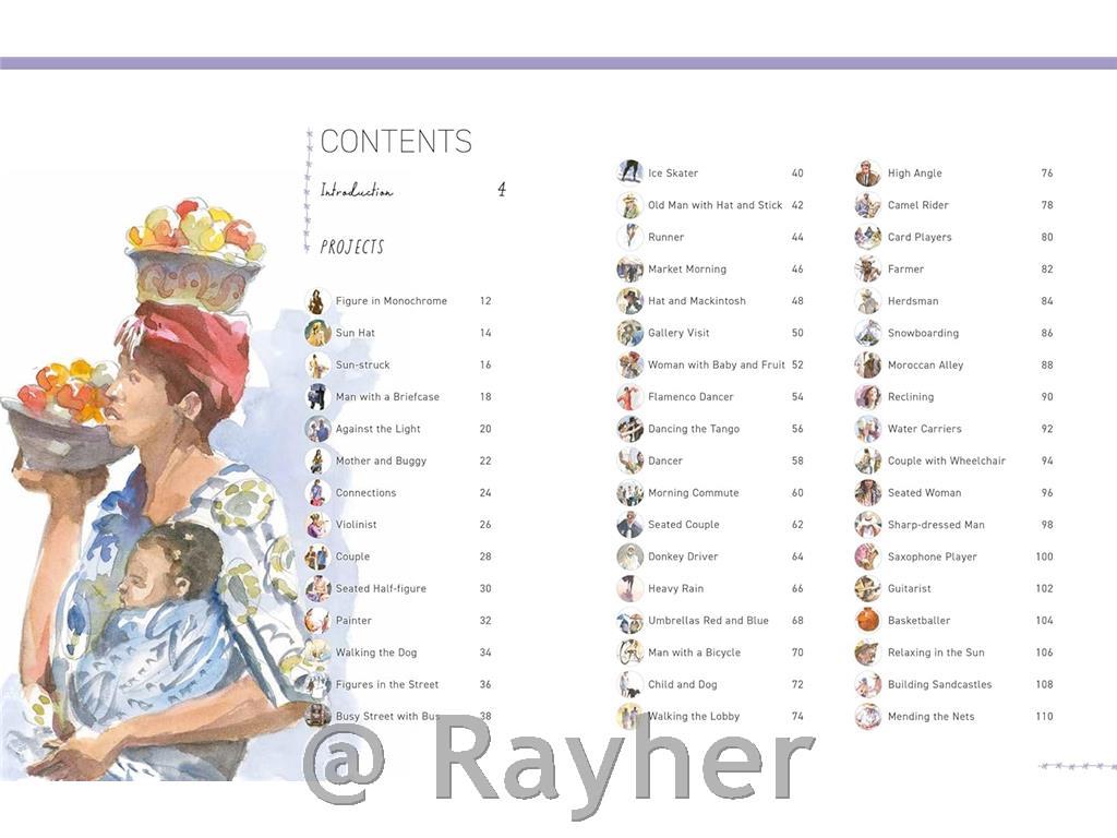 Knjiga Paint 50: Watercolour Figures