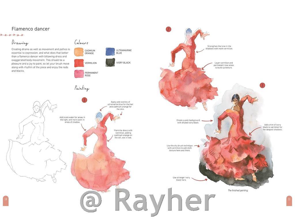 Knjiga Paint 50: Watercolour Figures