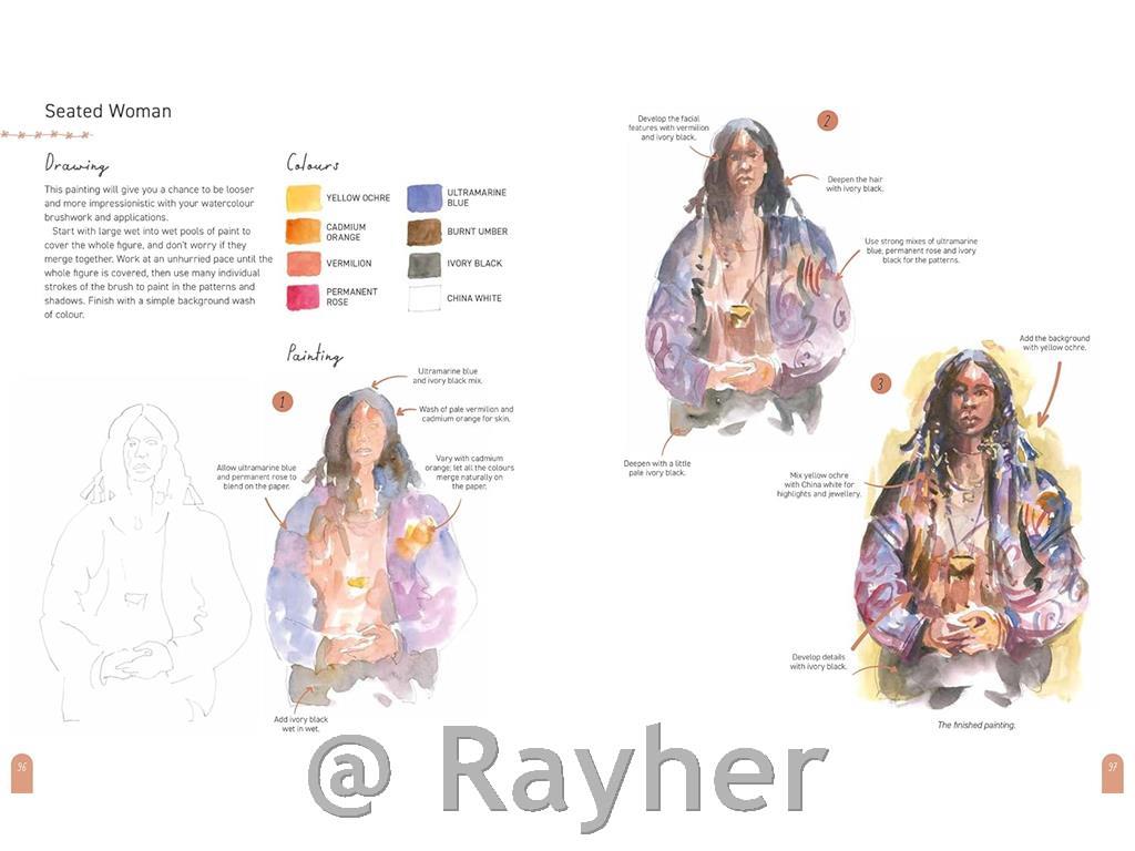 Knjiga Paint 50: Watercolour Figures