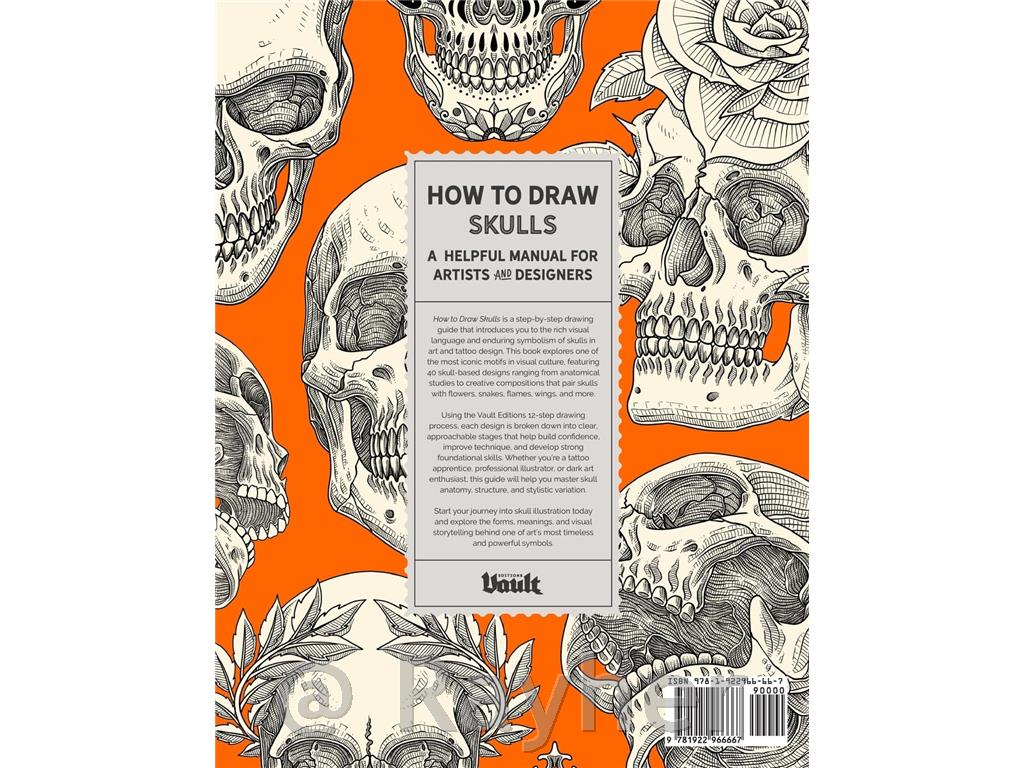Knjiga How to Draw Skulls