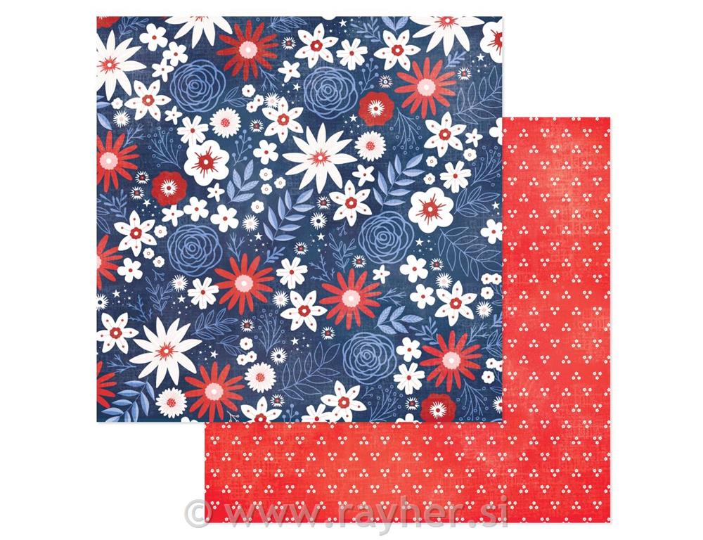Scrapbooking papir Freedom Floral