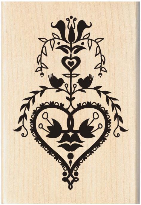 Inkadinkado Folk Art Heart