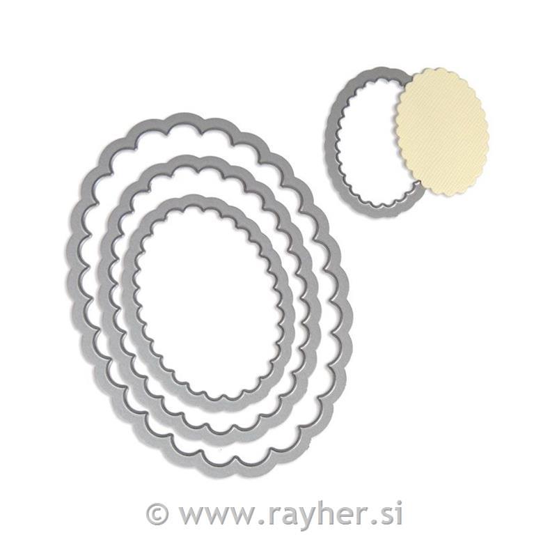 Sizzix Framelits nastavak, Oval deko