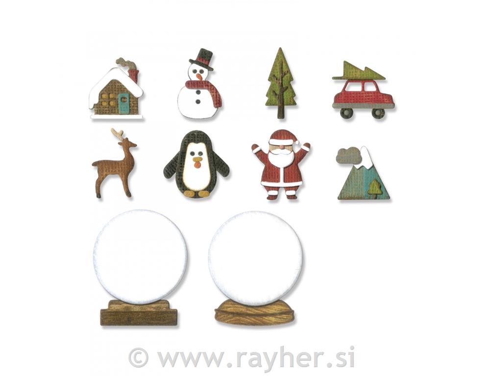 SIZZIX Thinlits, Tiny Snowglobes