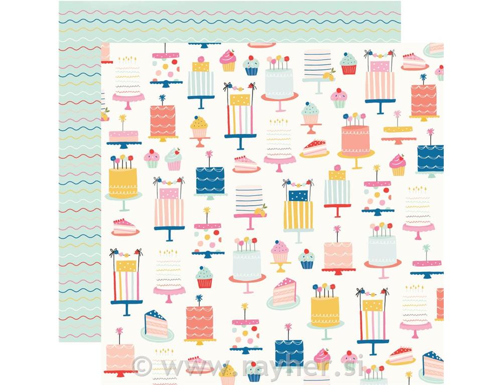 Scrapbooking papir All the Cake;30,5x30,5 cm