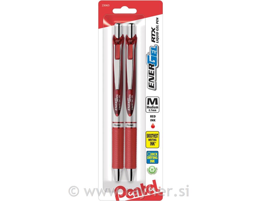 Gel olovka Pentel 0,7 mm, 2 kom