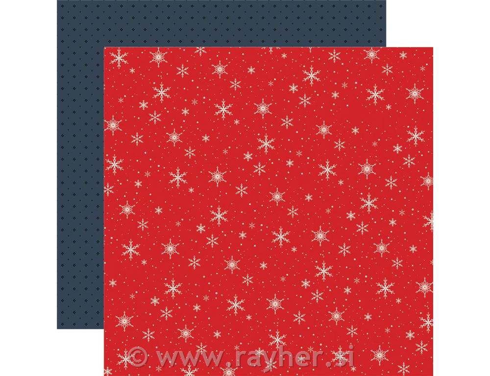 Scrapbooking papir Snowflake Sky 30,5x30,5 cm