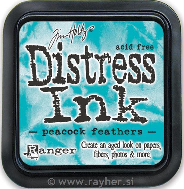 Distress Ink blazinica, Peacock Feathers
