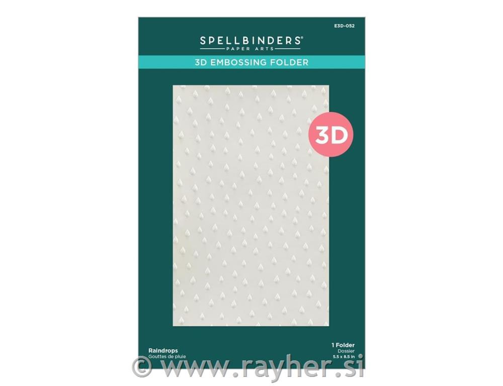 Teksturna ploča 3D Spellbinders,Raindrop
