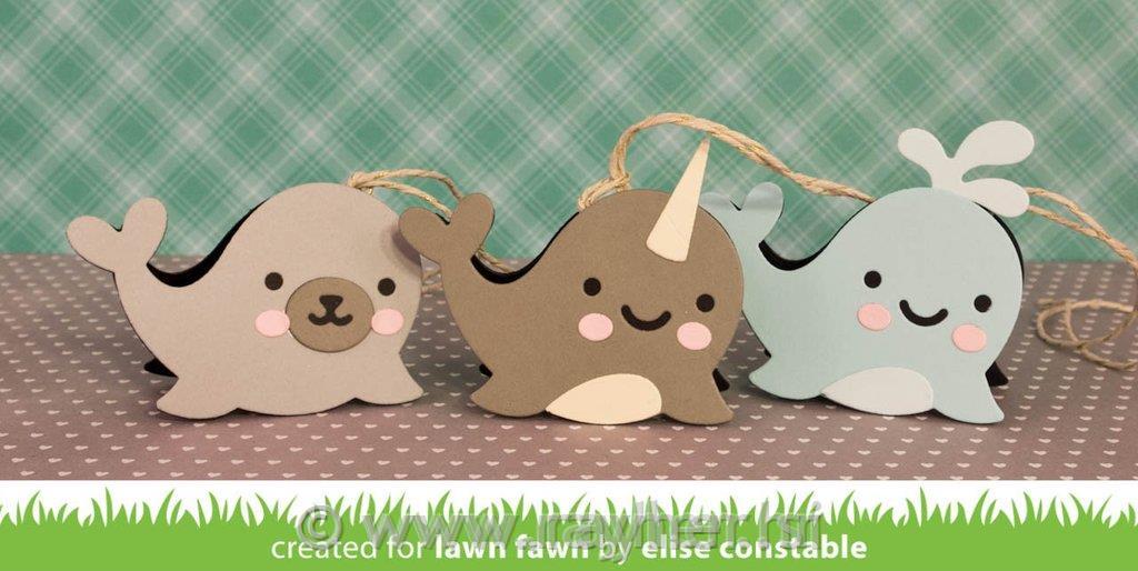Šablone Lawn Fawn, Narwhal And Friends