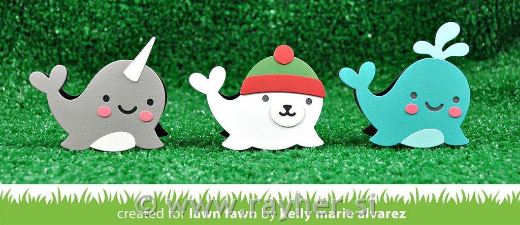 Šablone Lawn Fawn, Narwhal And Friends