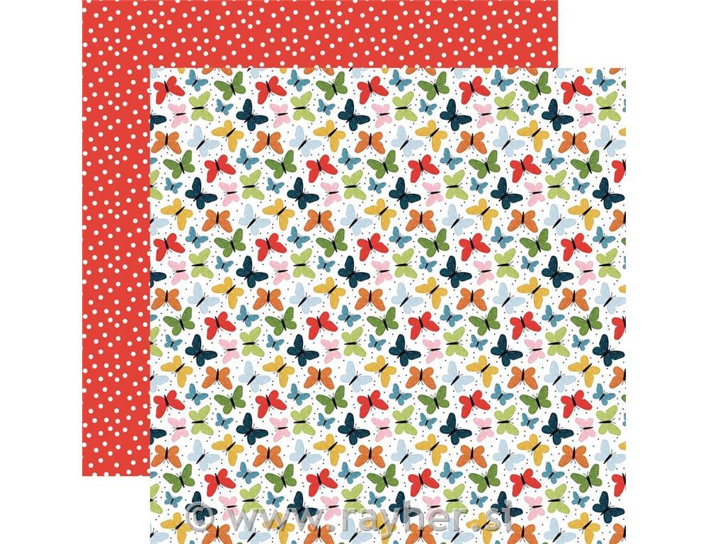 Scrapbooking paper, Bright Butterflies