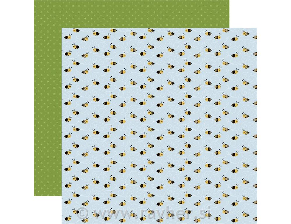 Scrapbooking paper Buzzing Bees