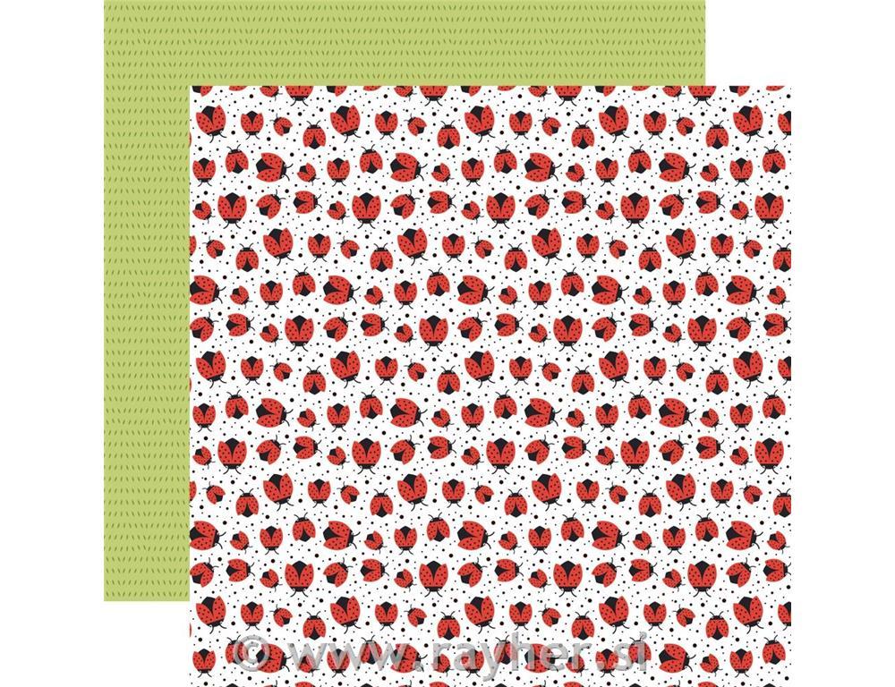 Scrapbooking paper Lovely Ladybugs