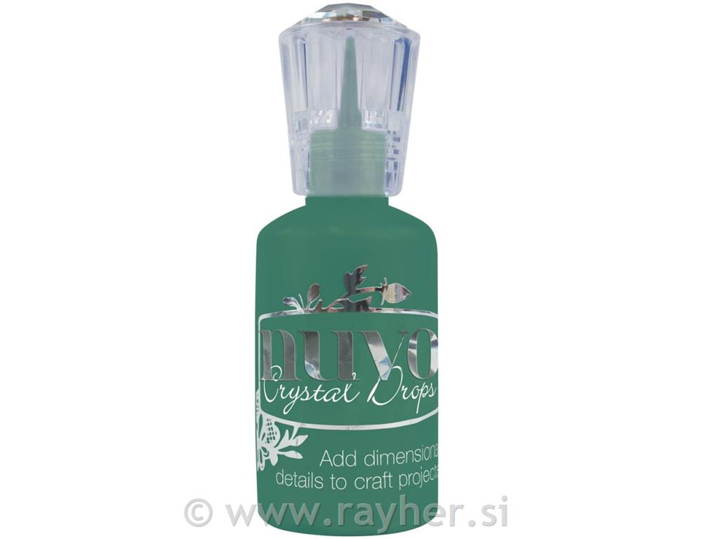 NUVO CRYSTAL DROPS,GLOSS-WOODLAND GREEN, 30ml