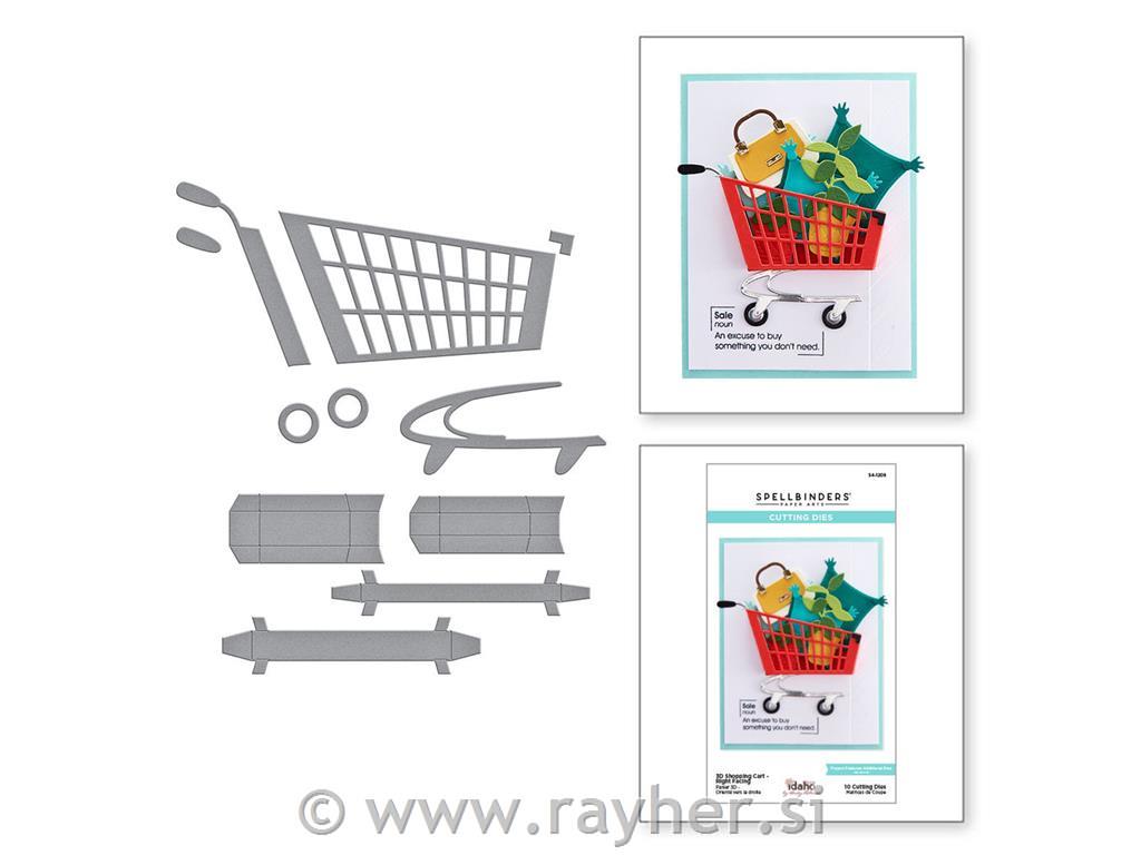 Šablone Spellbinders Shopping Cart, set 10