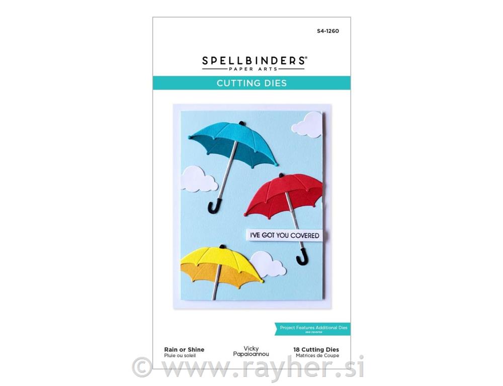 Rezači Spellbinders Rain or Shine, set18
