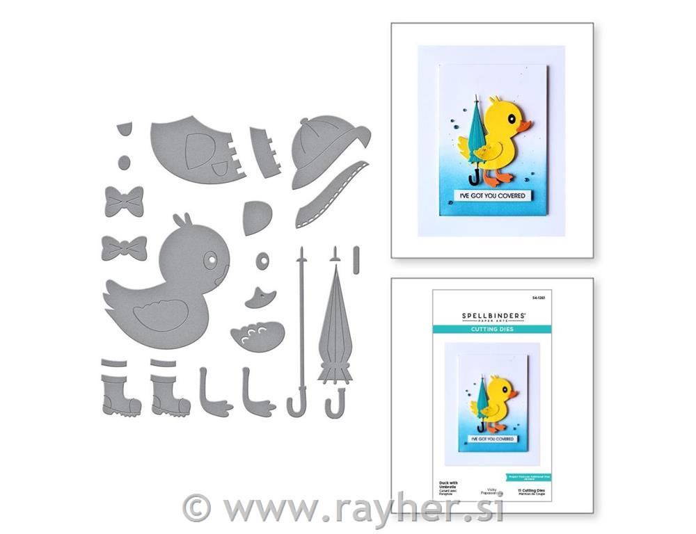 Rezači Spellbinders Duck With Umbrella