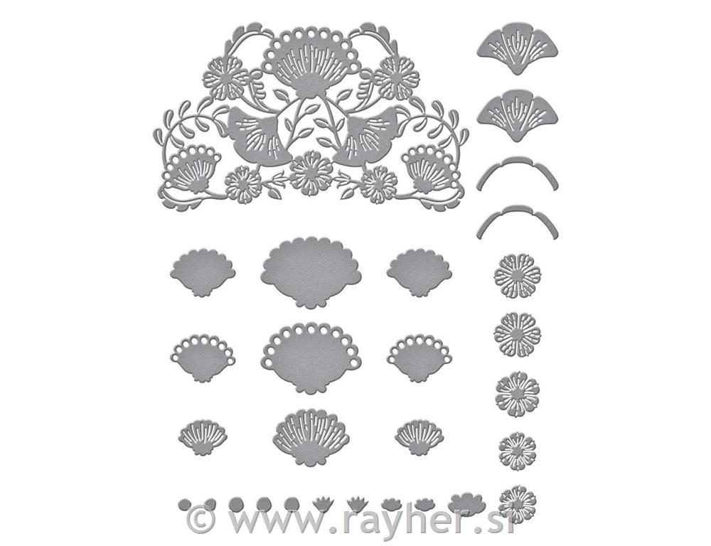 Rezači Spellbinders Four Petal, Bloom R