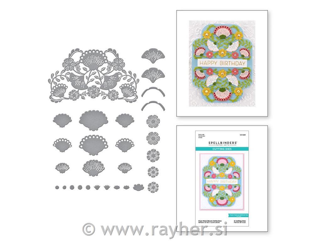 Rezači Spellbinders Four Petal, Bloom R
