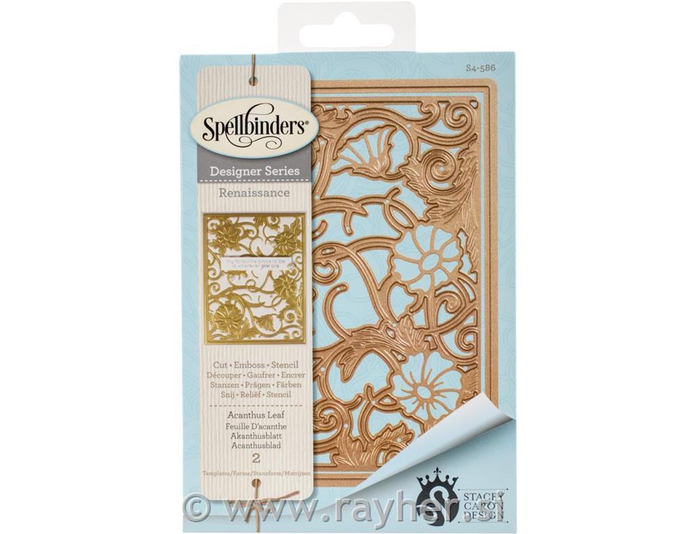 Nastavci Spellbinders Card Creator Acanthus Leaf Card Front