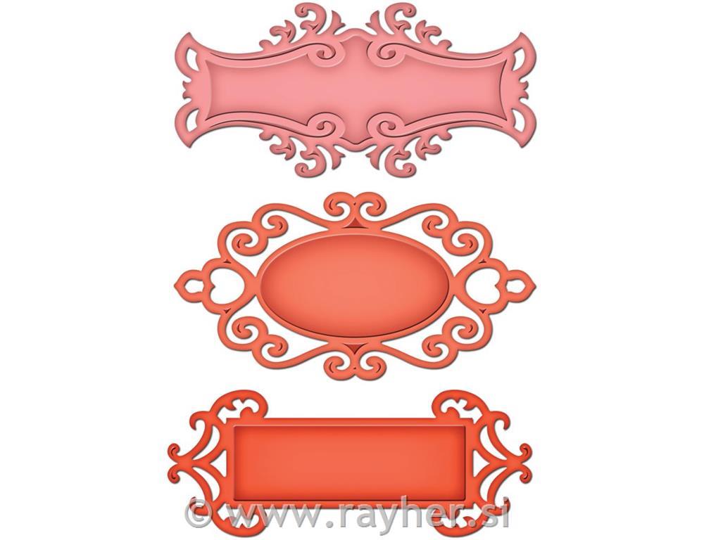 Nastavci Spellbinders Shapeabail., Oznake