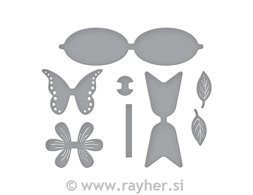 Rezači Spellbinders Flutter & Flower Bow