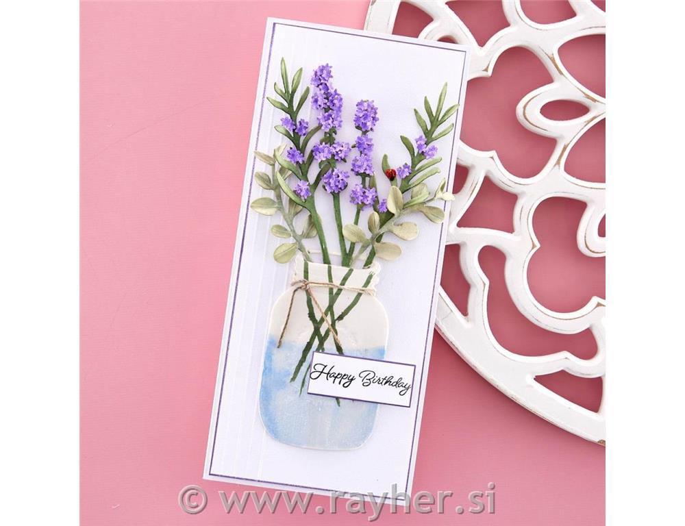 Rezači Spellbinders Mason Jar and Lavend