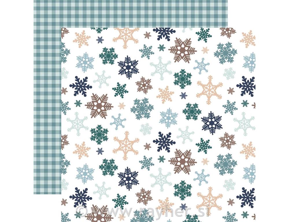 Scrapbooking papir Snowflake Fall 30,5x30,5 cm
