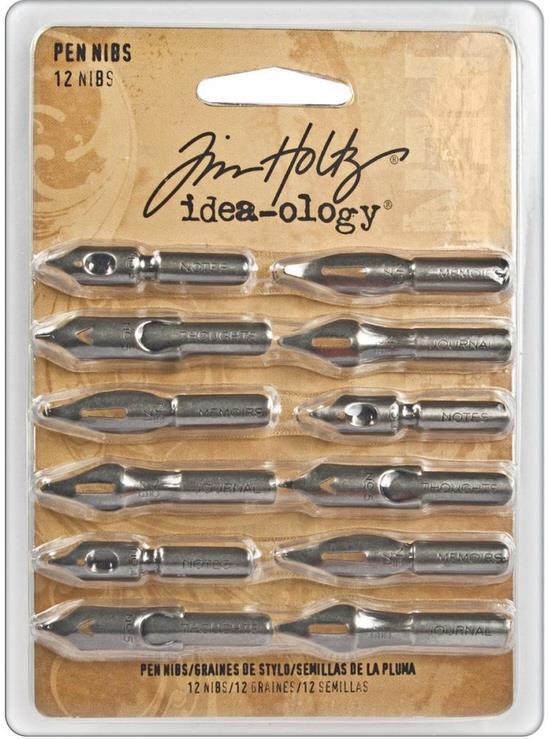 Dekorativna kal.peresa Tim Holtz, set 12
