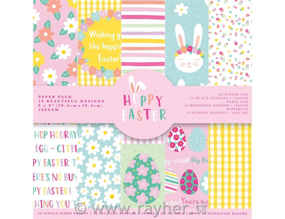 Set papirja 20x20cm, Hoppy Easter