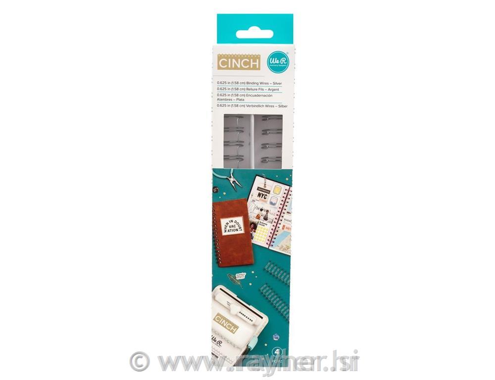Cinch Wires 5/8", set 4, srebrni