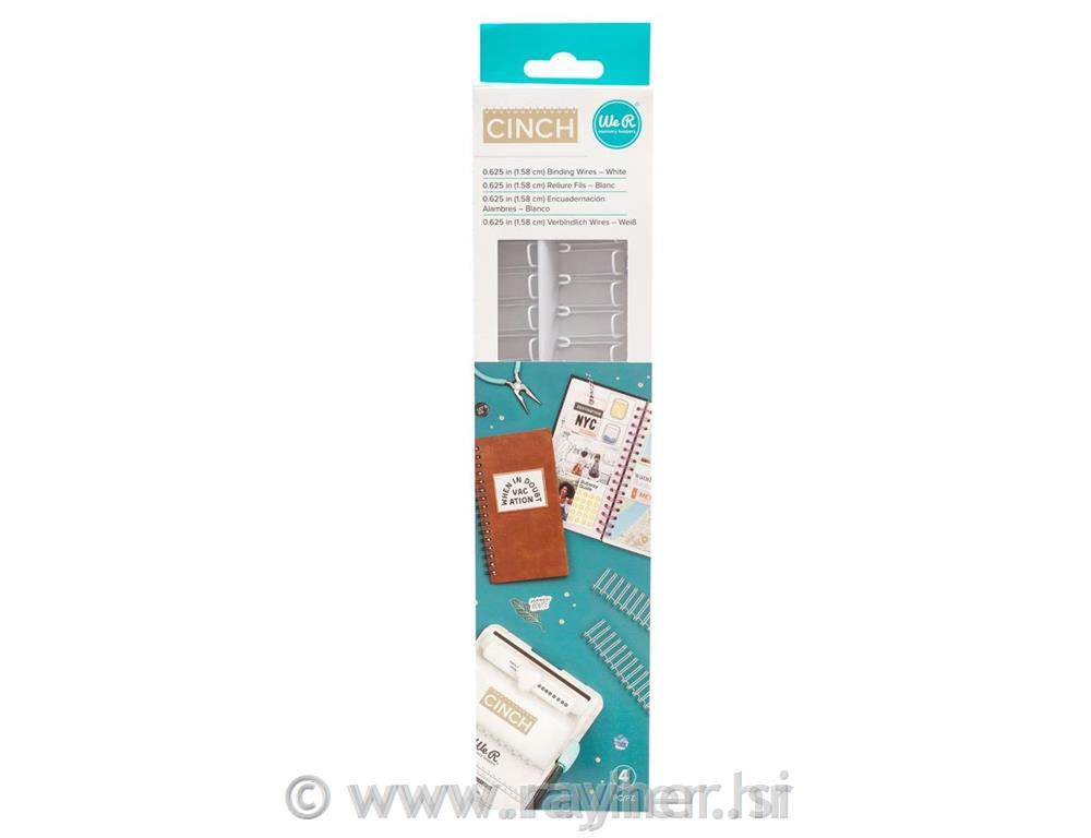Cinch Wires 5/8", set 4, bijele