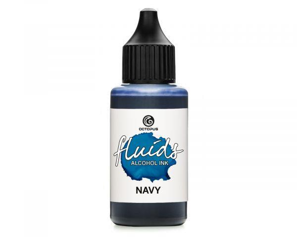 Alkoholni tuš Fluids 30 ml, navy, transparentna boja